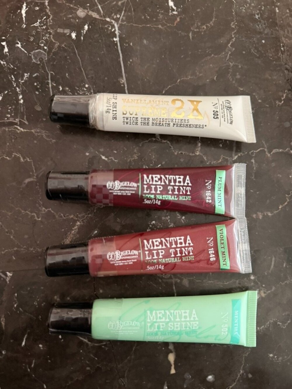 4 C.O. BIGELOW LIP CARE ITEMS - SEALED